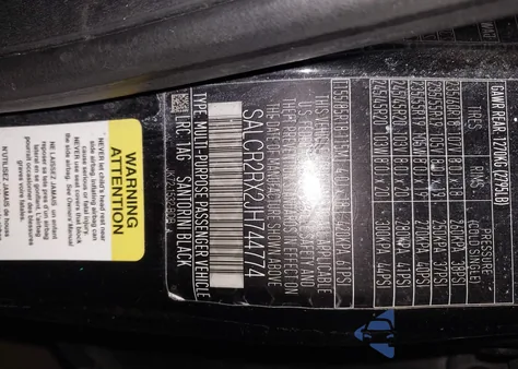 2018 Land Rover Discovery Sport Hse from USA, damaged, VIN SALCR2RX2JH744774